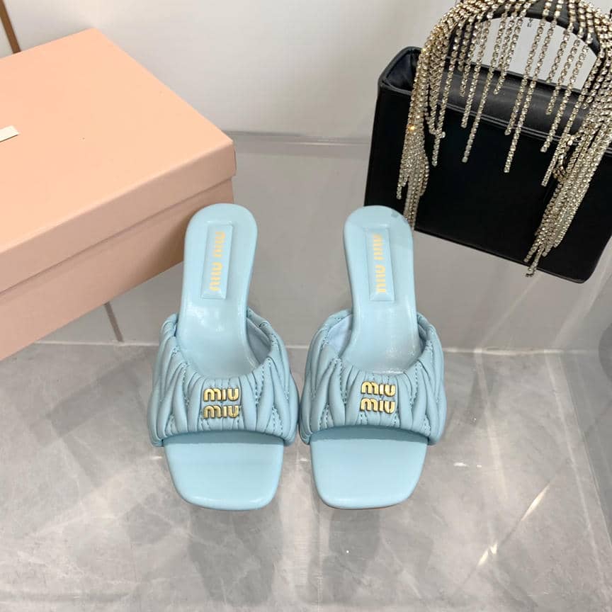Miu Miu sheepskin slippers & sandals collection 3-5